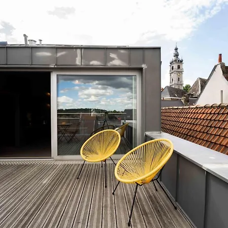 Luxury Penthouse & Terrace - Center Apartment Mons